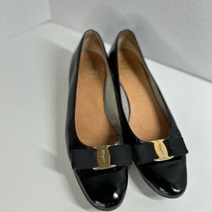 Salvatore Ferragamo Patent Leather Pump Vintage